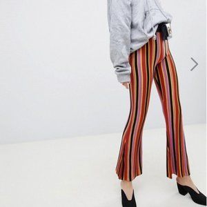 ASOS Knitted Fitted Flare Pants